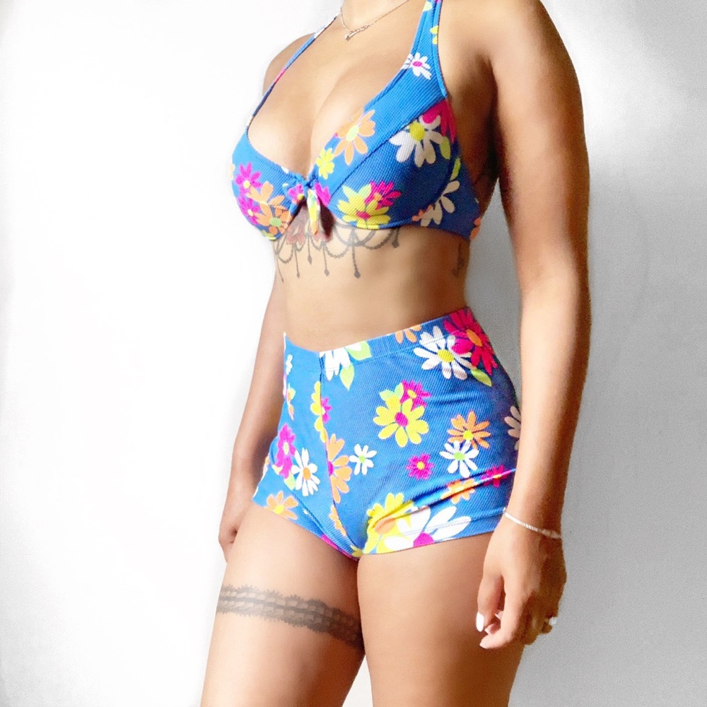 The Vintage Daisy 2 Piece Swim Suit